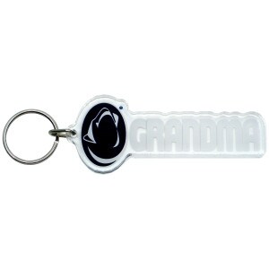 acrylic keychain with Penn State Athletic Logo and Grandma